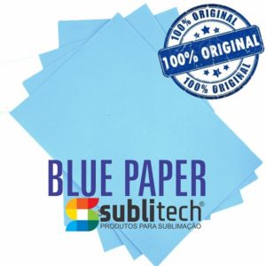 Papel Para Sublimação Fundo Azul A4