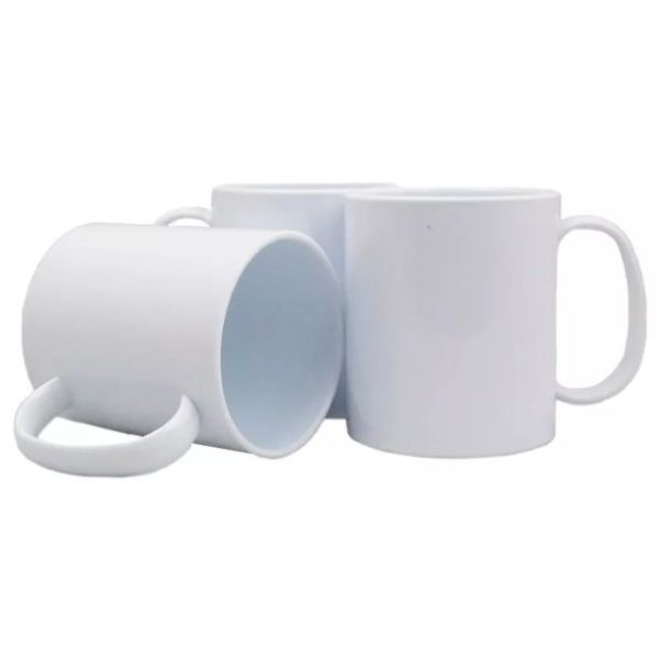 Caneca Branca de Polímero Resinada 325ml