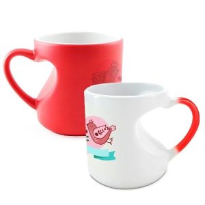 Caneca Mágica com Alça e Corpo Coração